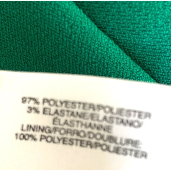 Kasper Women's Green Open-Front Blazer Jacket Size 10 Lined 3/4 Sleeve EUC 7210 - Picture 8 of 8
